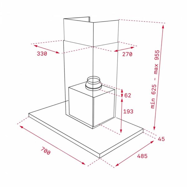 Máy hút mùi TEKA DPL 786 T chữ t