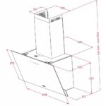 Máy hút mùi TEKA DVN 77050 TTC BK kính vát