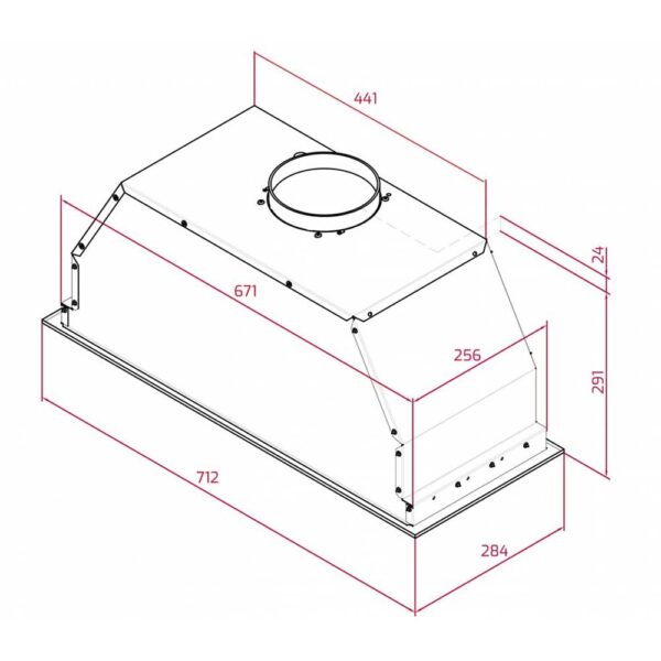 Máy hút mùi TEKA GFL 77650 âm tủ