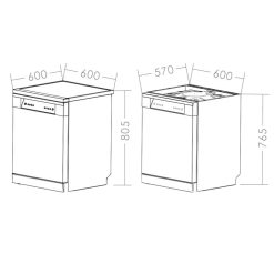 Máy rửa bát CANZY CZ DWS128C16I độc lập (1)