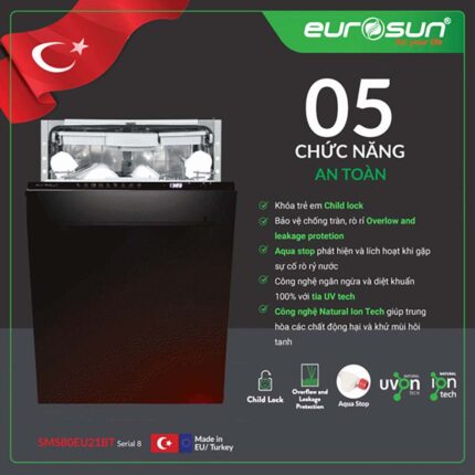 Máy rửa bát EUROSUN SMS80EU21BT âm tủ (1)