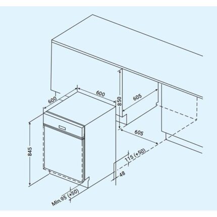 Máy rửa bát FANDI FD-SMS 14EU67E độc lập (1)