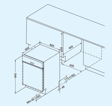 Máy rửa bát FANDI FD-SMS 14EU68E độc lập (1)