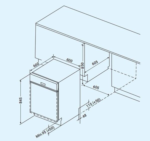 Máy rửa bát FANDI FD-SMS 14EU68E độc lập (1)