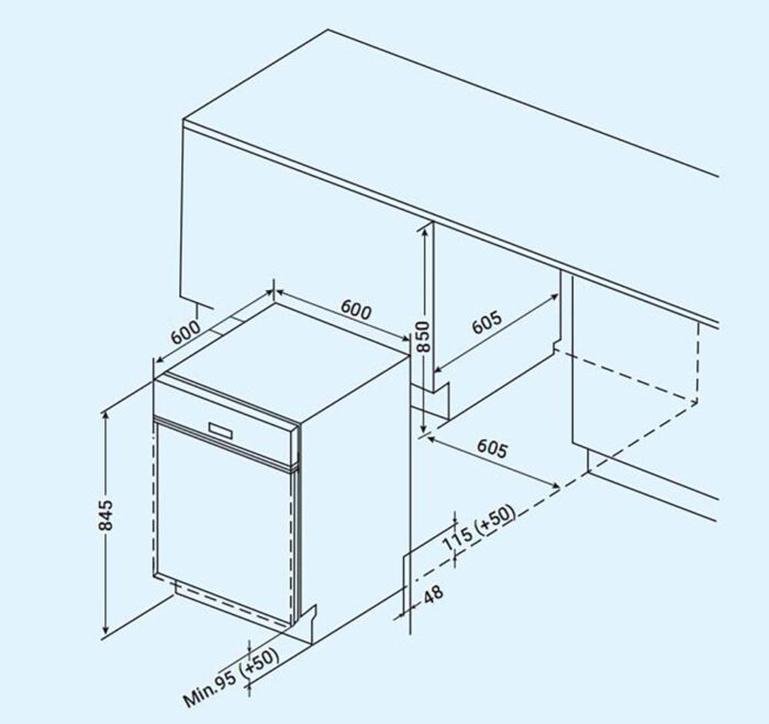 Máy rửa bát FANDI FD-SMS 14EU68E độc lập (1)