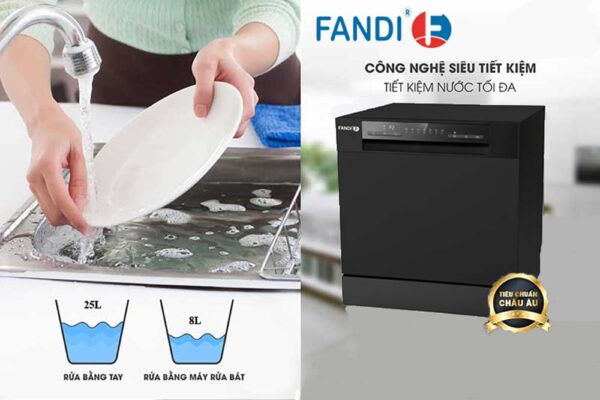 Máy rửa bát FANDI FD-SMS08EU60BUV độc lập