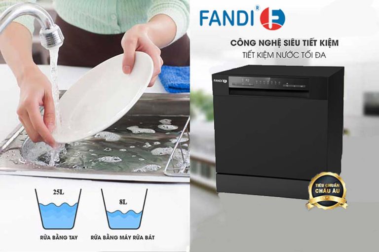 Máy rửa bát FANDI FD-SMS08EU60BUV độc lập
