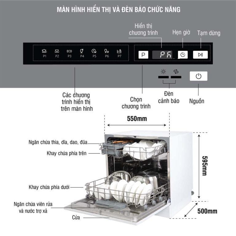 Máy rửa bát KOCHER KDEU-8838BL để bàn (1)