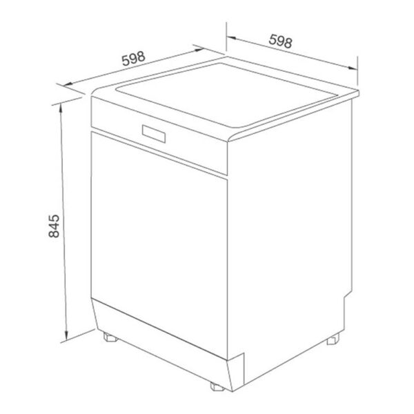 Máy rửa bát MALLOCA MDW14-BS10TFT độc lập (1)