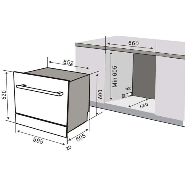Máy rửa bát SEVILLA SV-R08S để bàn (1)