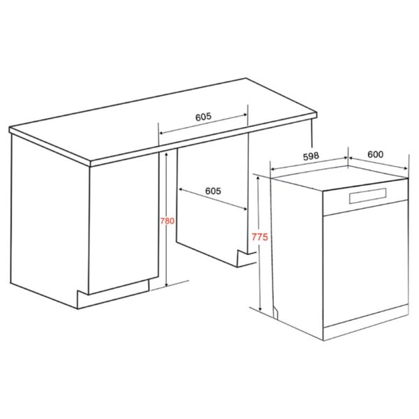 Máy rửa bát SEVILLA SV-R16 độc lập (1)
