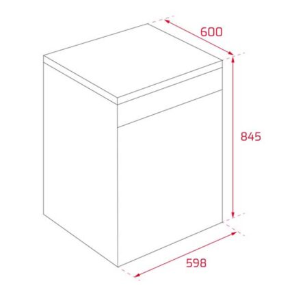 Máy rửa bát TEKA DFS 26610 SS độc lập