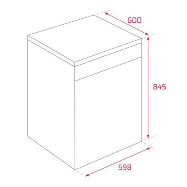 Máy rửa bát TEKA DFS 26610 SS độc lập