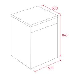 Máy rửa bát TEKA DFS 76850 SS độc lập (3)