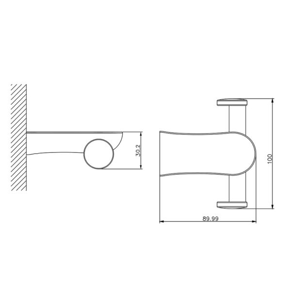 Móc treo quần áo D&K DK801002C
