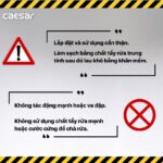 Nắp bồn cầu CAESAR M233 rơi êm