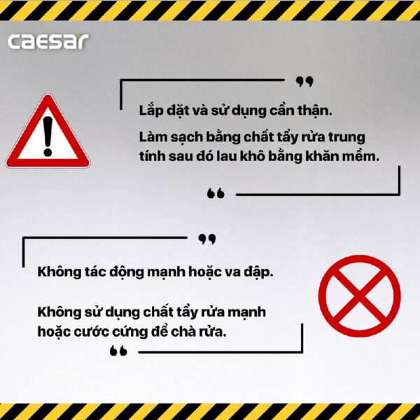 Nắp bồn cầu CAESAR M233 rơi êm