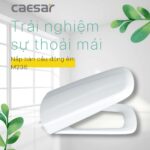 Nắp bồn cầu CAESAR M236 rơi êm - Ảnh 6