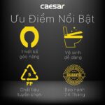 Nắp bồn cầu CAESAR M282 trẻ em rơi thường - Ảnh 3