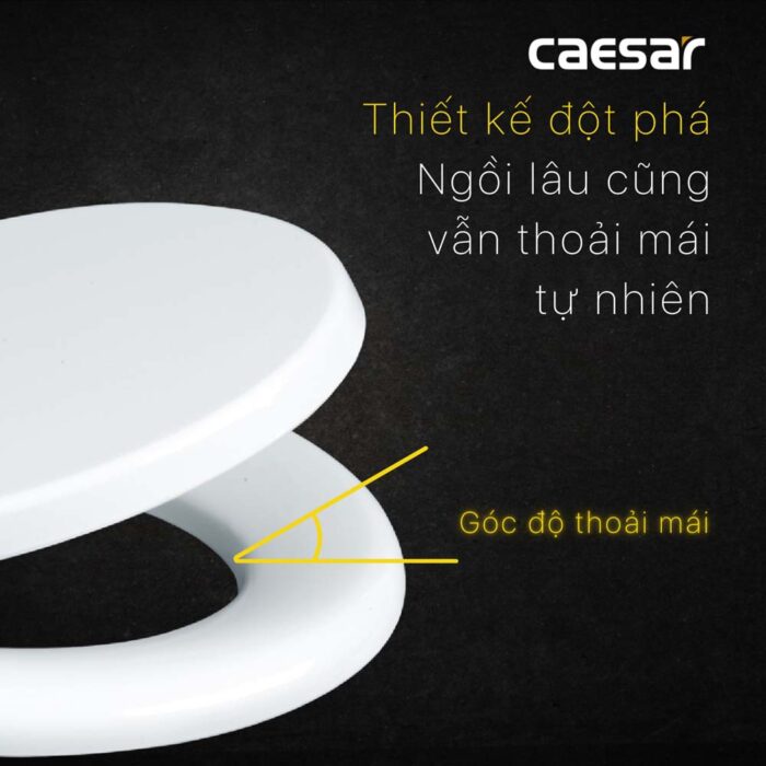 Nắp bồn cầu CAESAR M282 trẻ em rơi thường - Ảnh 5