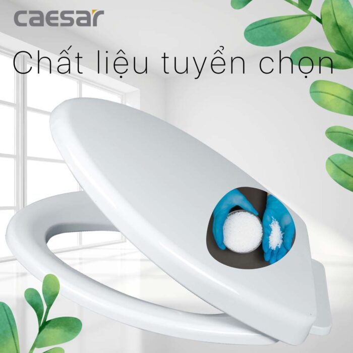 Nắp bồn cầu CAESAR MS220 rơi êm - Ảnh 4