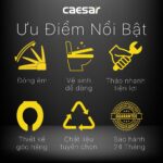 Nắp bồn cầu CAESAR MU234 rơi êm - Ảnh 2