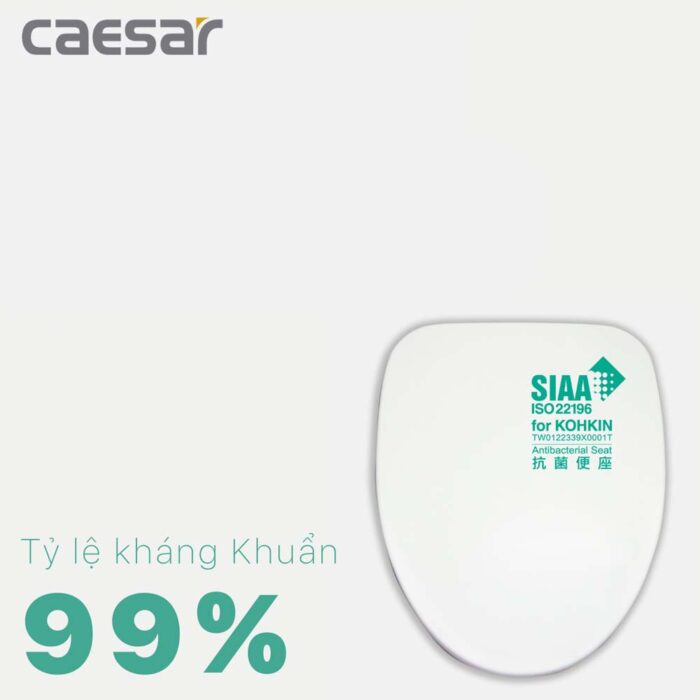 Nắp bồn cầu CAESAR MU234 rơi êm - Ảnh 3