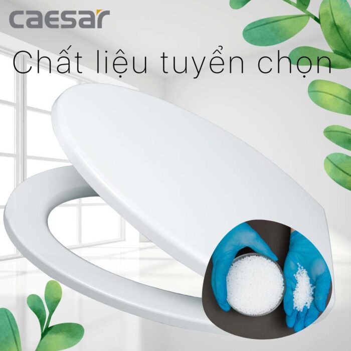 Nắp bồn cầu CAESAR MU234 rơi êm - Ảnh 4
