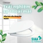 Nắp bồn cầu CAESAR MU235 rơi êm - Ảnh 3