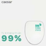 Nắp bồn cầu CAESAR MU235 rơi êm - Ảnh 5