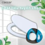 Nắp bồn cầu CAESAR MU235 rơi êm - Ảnh 6