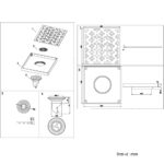 Phễu thoát sàn D&K DK-10036