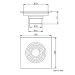 Phễu thoát sàn D&K DK-10043