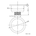 Phễu thoát sàn D&K DK-10095