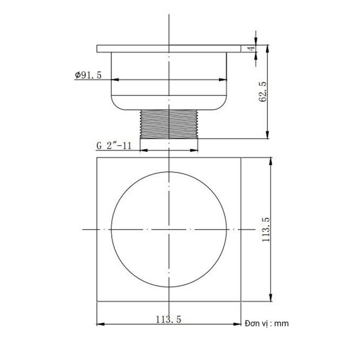 Phễu thoát sàn D&K DK-10096 (10)