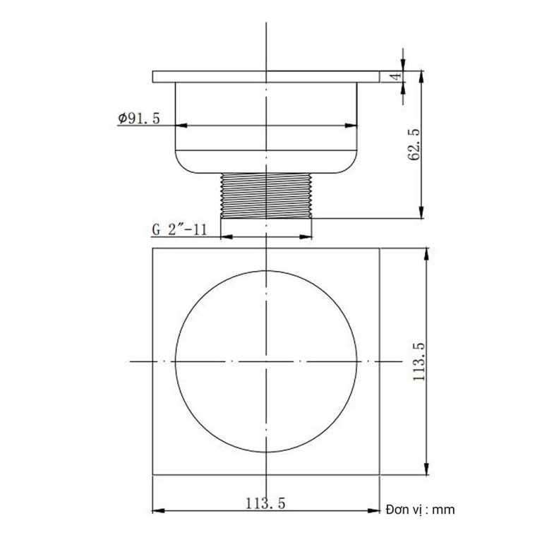 Phễu thoát sàn D&K DK-10096 (10)