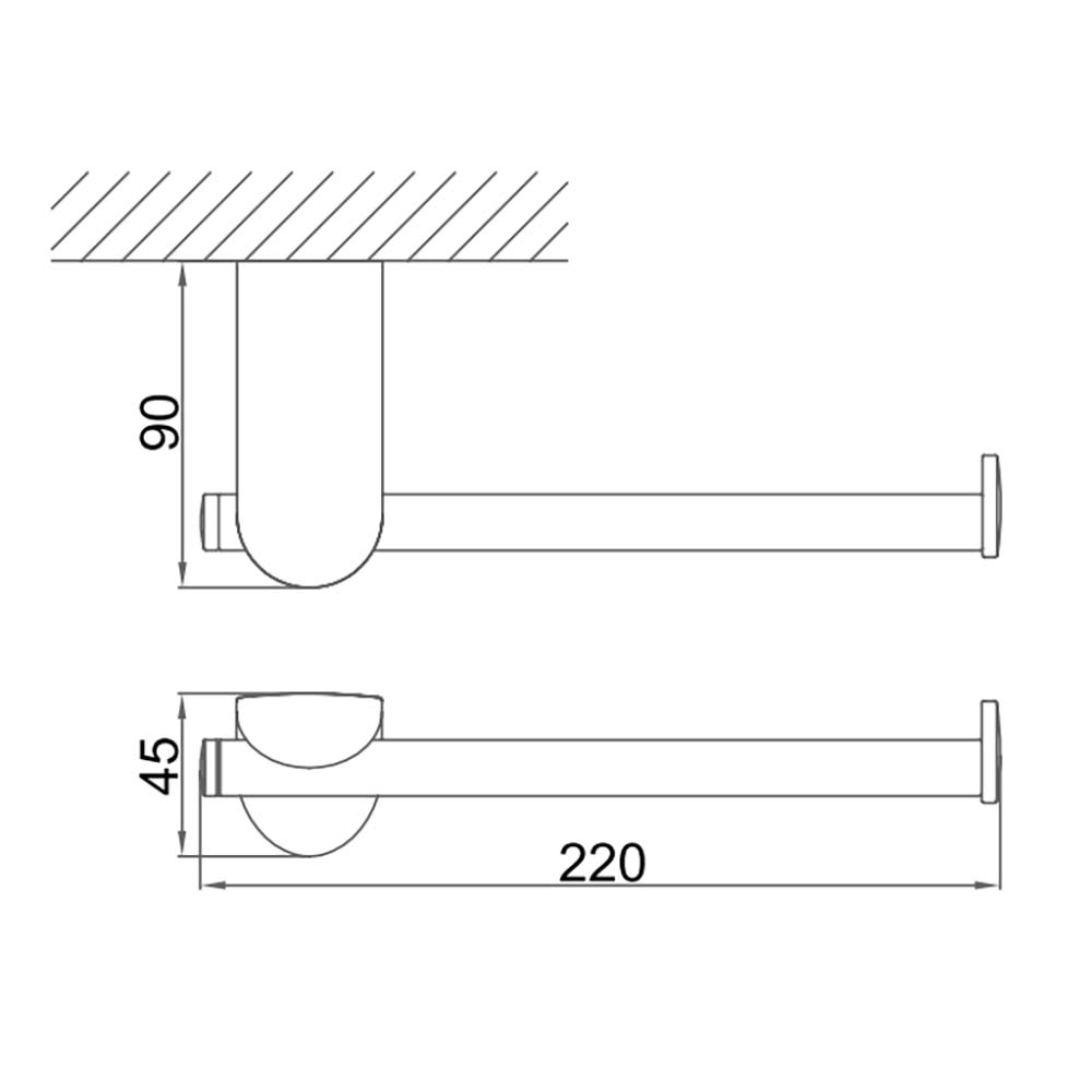 Thanh treo khăn D&K DK800609D