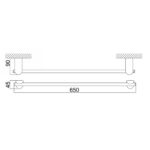 Thanh treo khăn D&K DK800613C