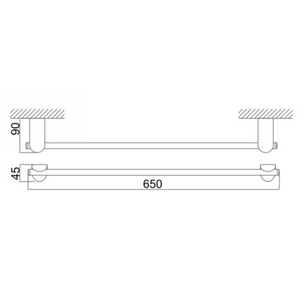 Thanh treo khăn D&K DK800613D-60