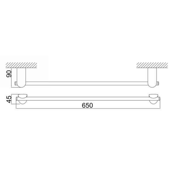 Thanh treo khăn D&K DK800613D-60