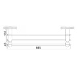 Thanh treo khăn D&K DK800615C-60