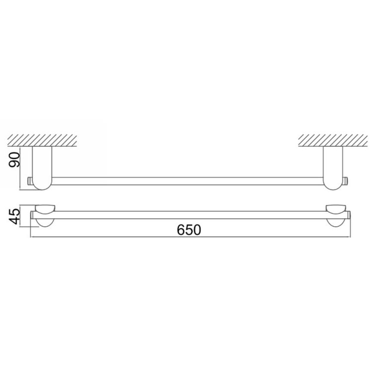 Thanh treo khăn D&K DK801013C