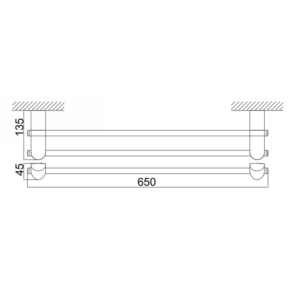 Thanh treo khăn D&K DK801015C