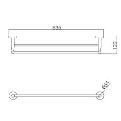 Thanh treo khăn D&K DK802513