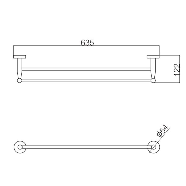 Thanh treo khăn D&K DK802513