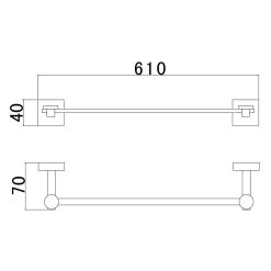 Thanh treo khăn D&K DK803512