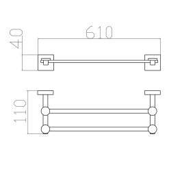 Thanh treo khăn D&K DK803513