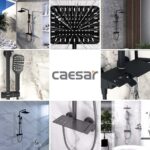 Vòi sen cây Caesar S688CB phím đàn nóng lạnh đen - Ảnh 3