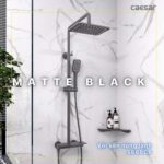 Vòi sen cây Caesar S688CB phím đàn nóng lạnh đen - Ảnh 7