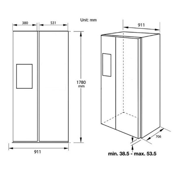 Tủ lạnh FANDI FD-SBS 606HDS (1)